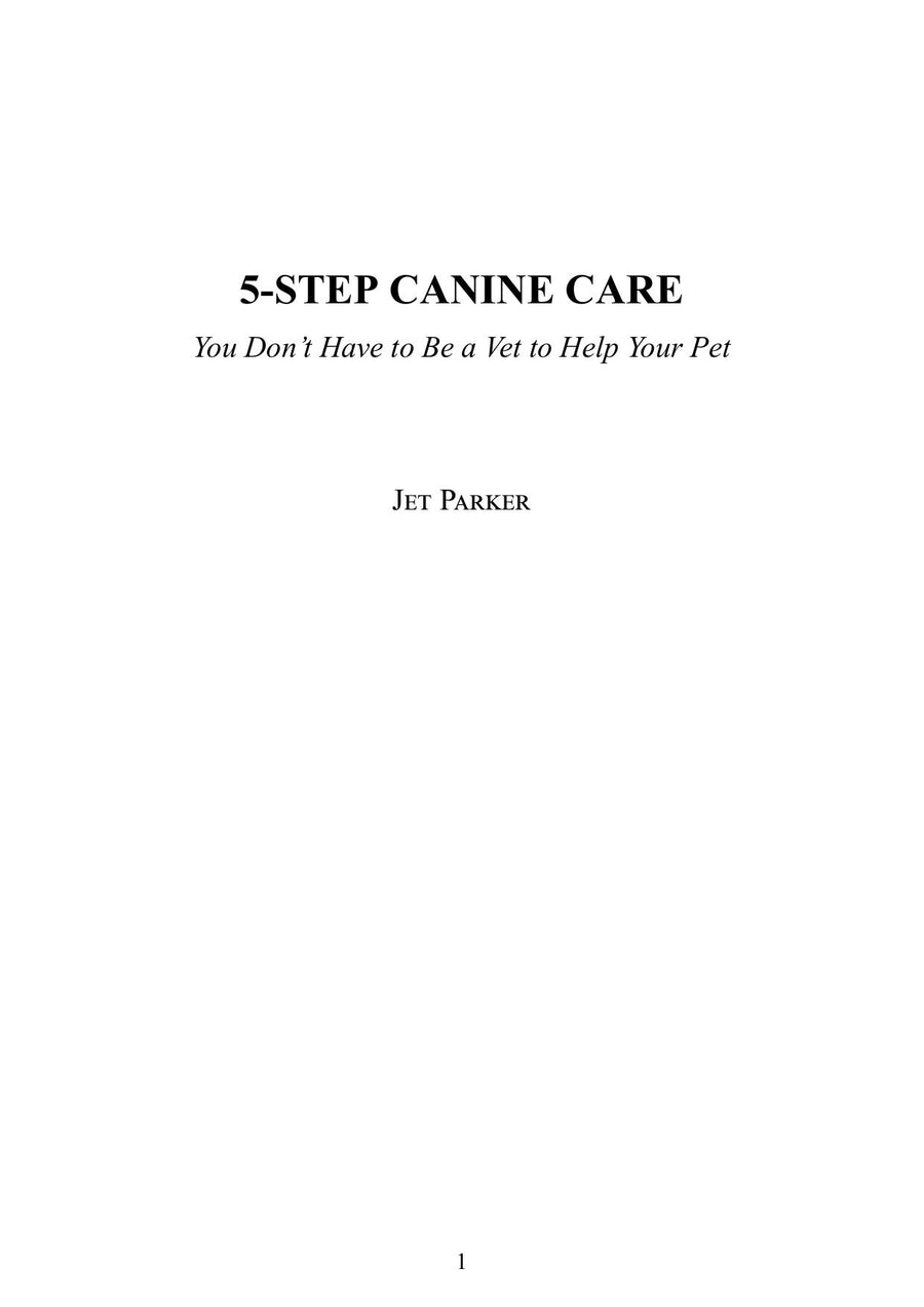 Preview page of 5 Step Canine Care You Dont Have to Be a Vet to Help Your Pet
