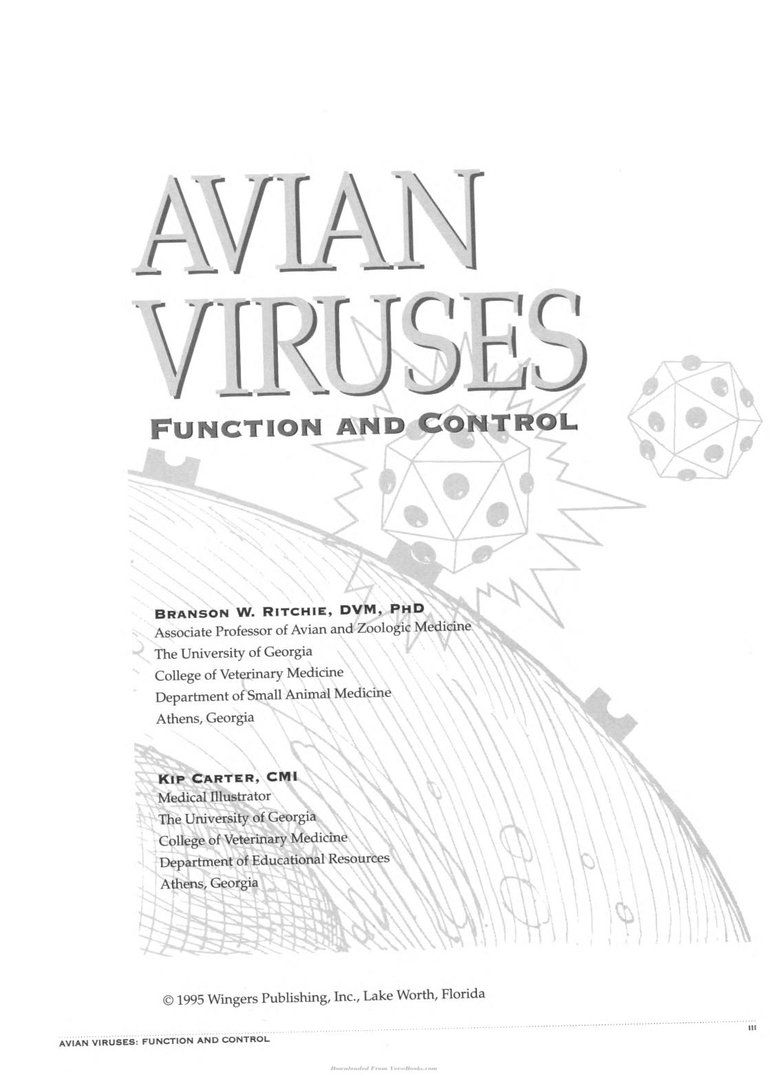 Avian Viruses Function And Control