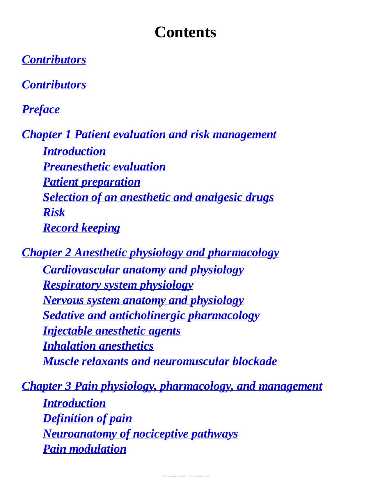 Essentials Of Small Animal Anesthesia And Analgesia 2Nd Edition