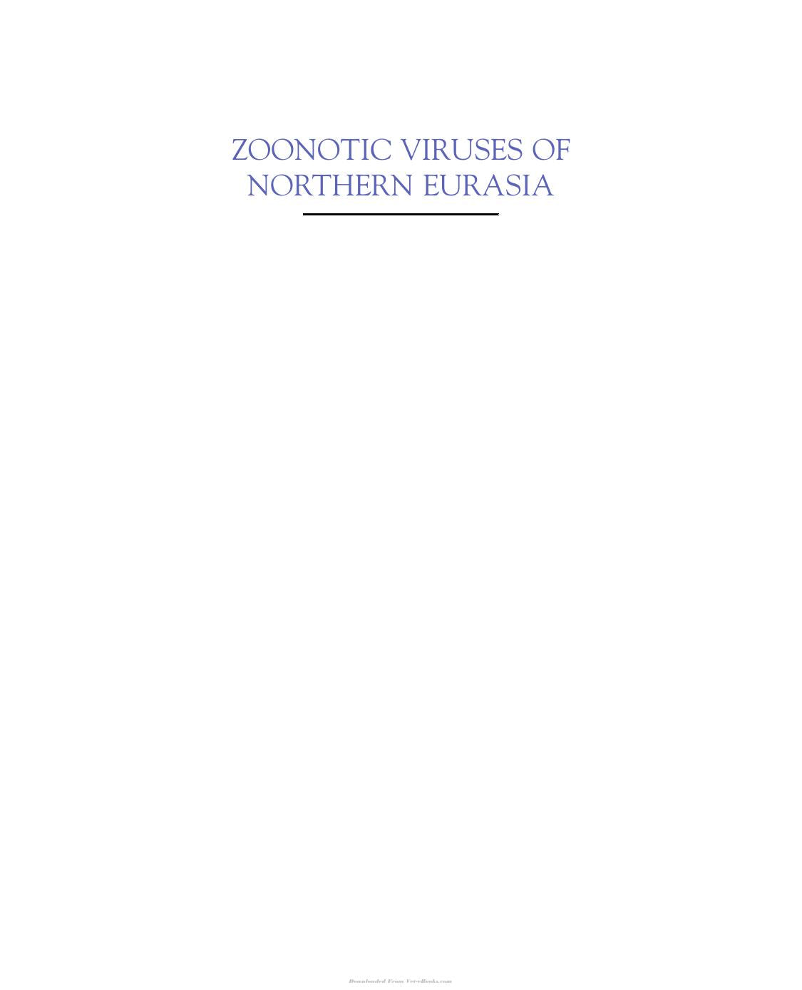 Zoonotic Viruses In Northern Eurasia