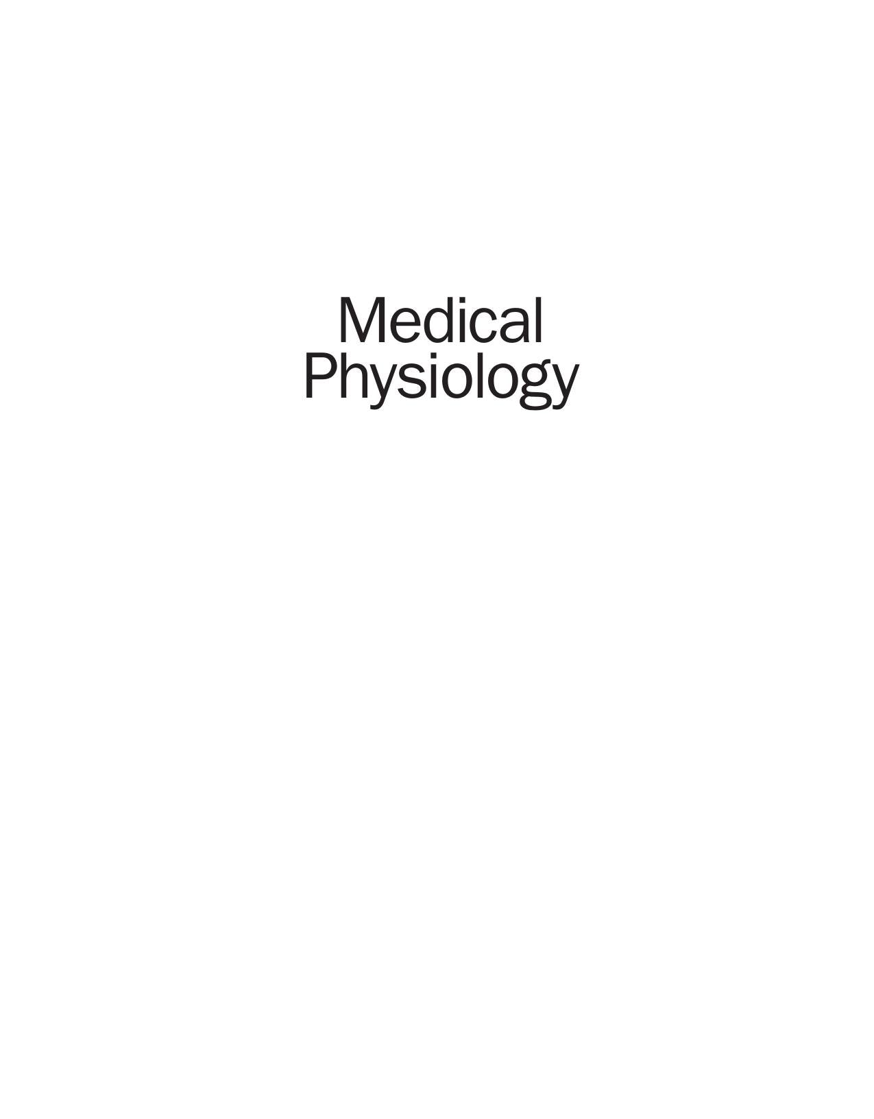 Medical Physiology 3Rd Edition