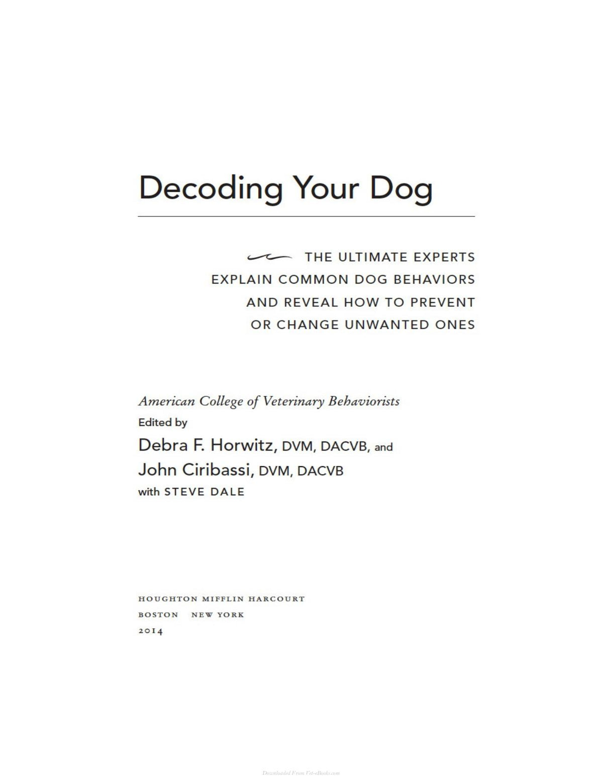 Decoding Your Dog
