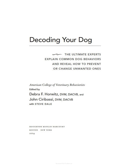 Decoding Your Dog