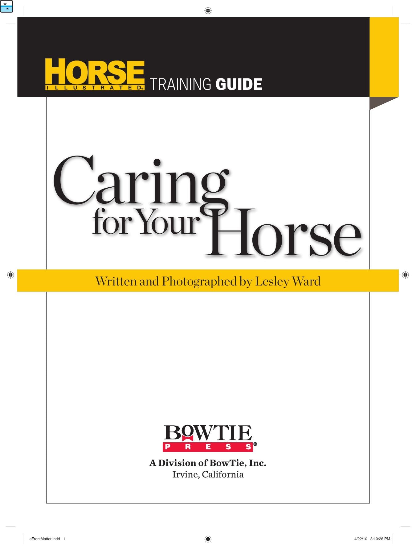 Caring For Your Horse
