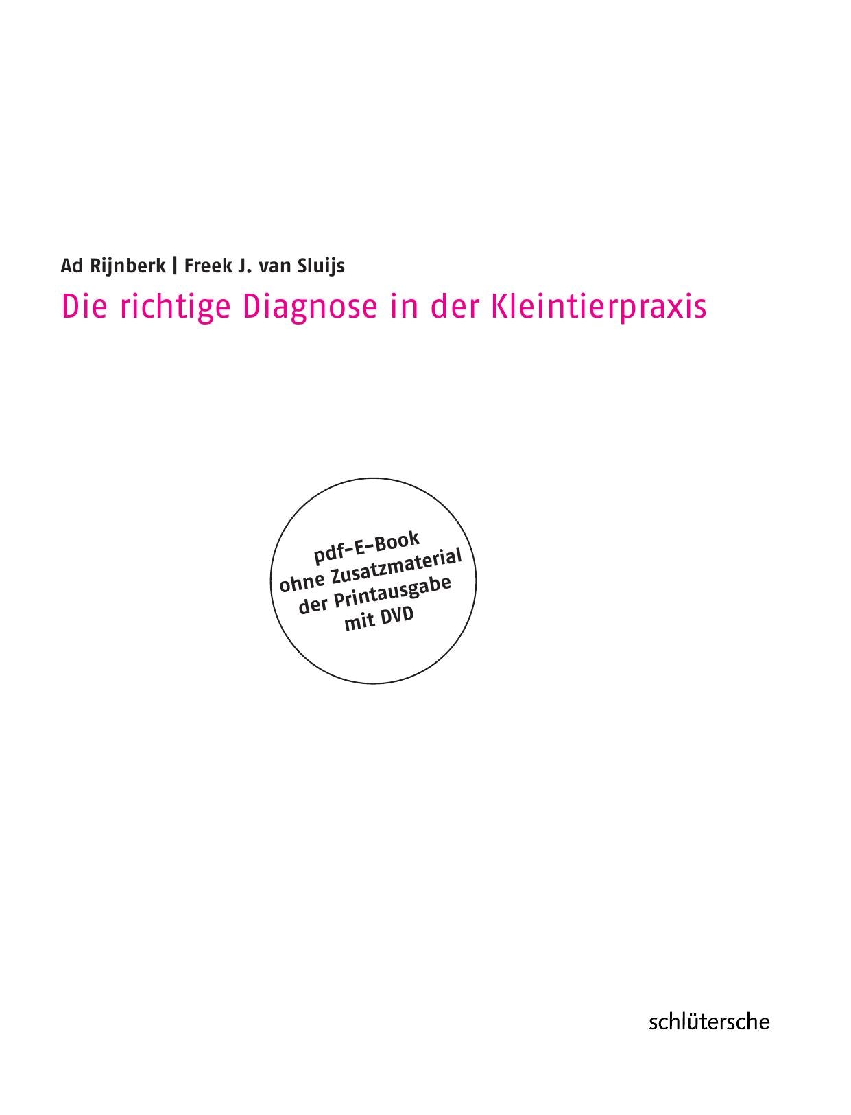 Die Richtige Diagnose In Der Kleintierpraxis