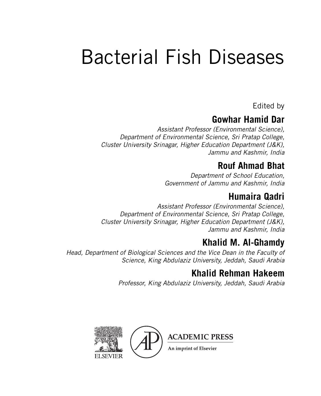 Bacterial Fish Diseases Environmental And Economic Constraints