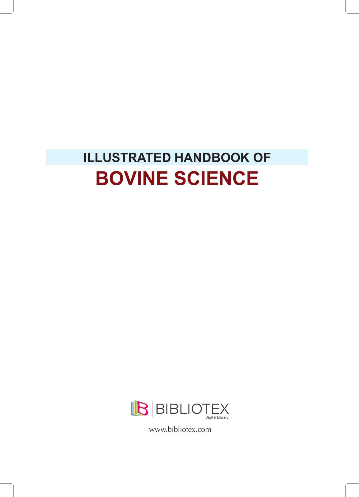 Illustrated Handbook Of Bovine Science