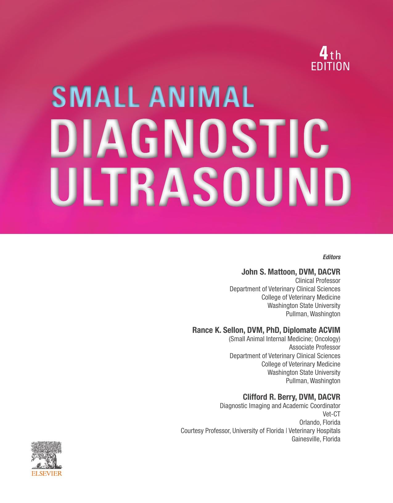 Small Animal Diagnostic Ultrasound 4Th Edition