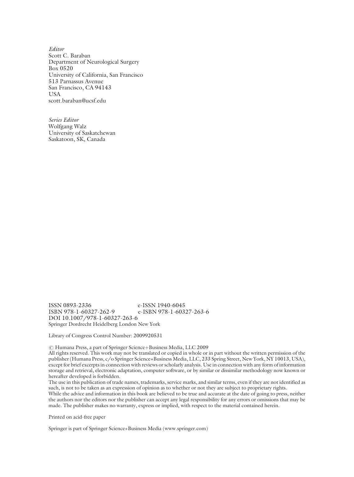 Animal Models Of Epilepsy Methods And Innovations