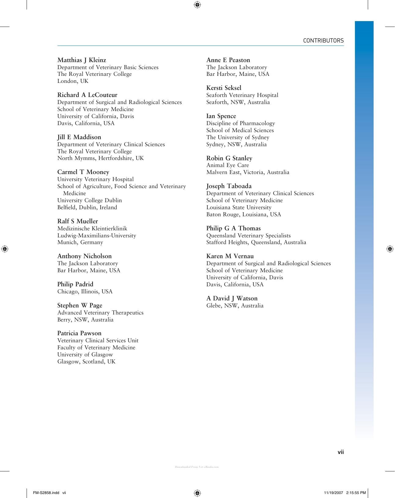 Small Animal Clinical Pharmacology 2Nd Edition