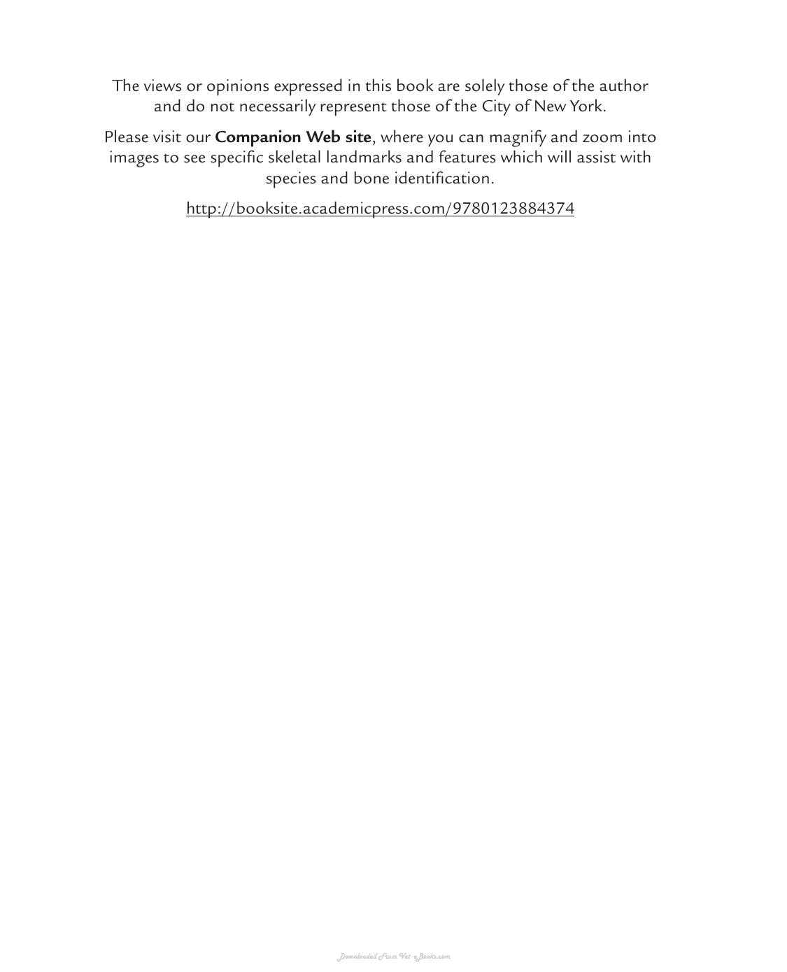 Comparative Osteology A Laboratory And Field Guide Of Common North American Animals