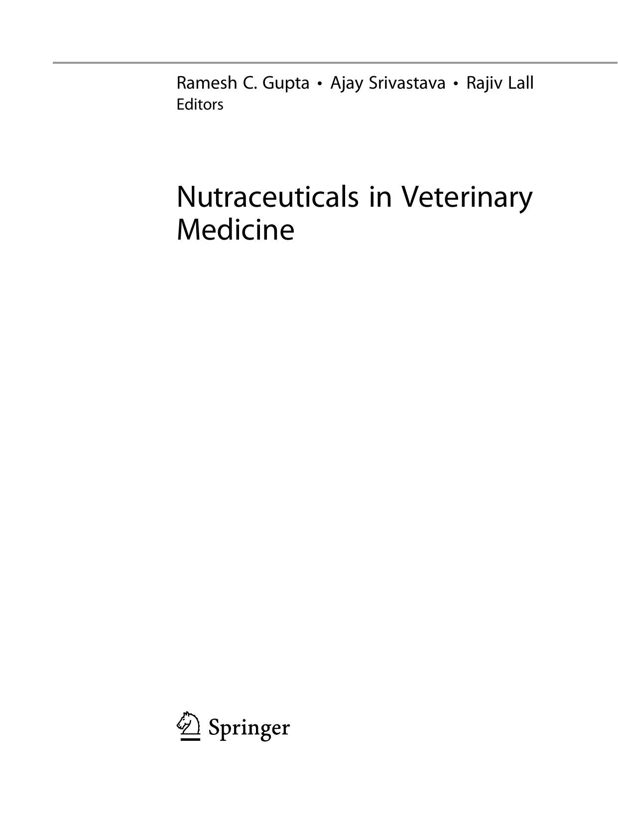 Nutraceuticals In Veterinary Medicine