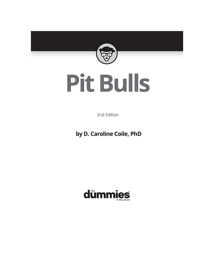 Preview page of Pit Bulls for Dummies, 2nd Edition