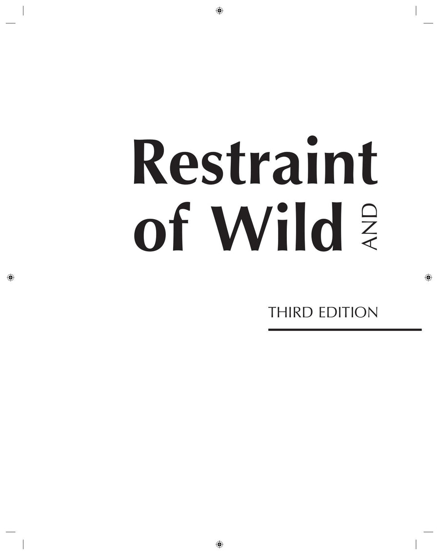 Preview page of Restraint and Handling of Wild and Domestic Animals 3rd Edition