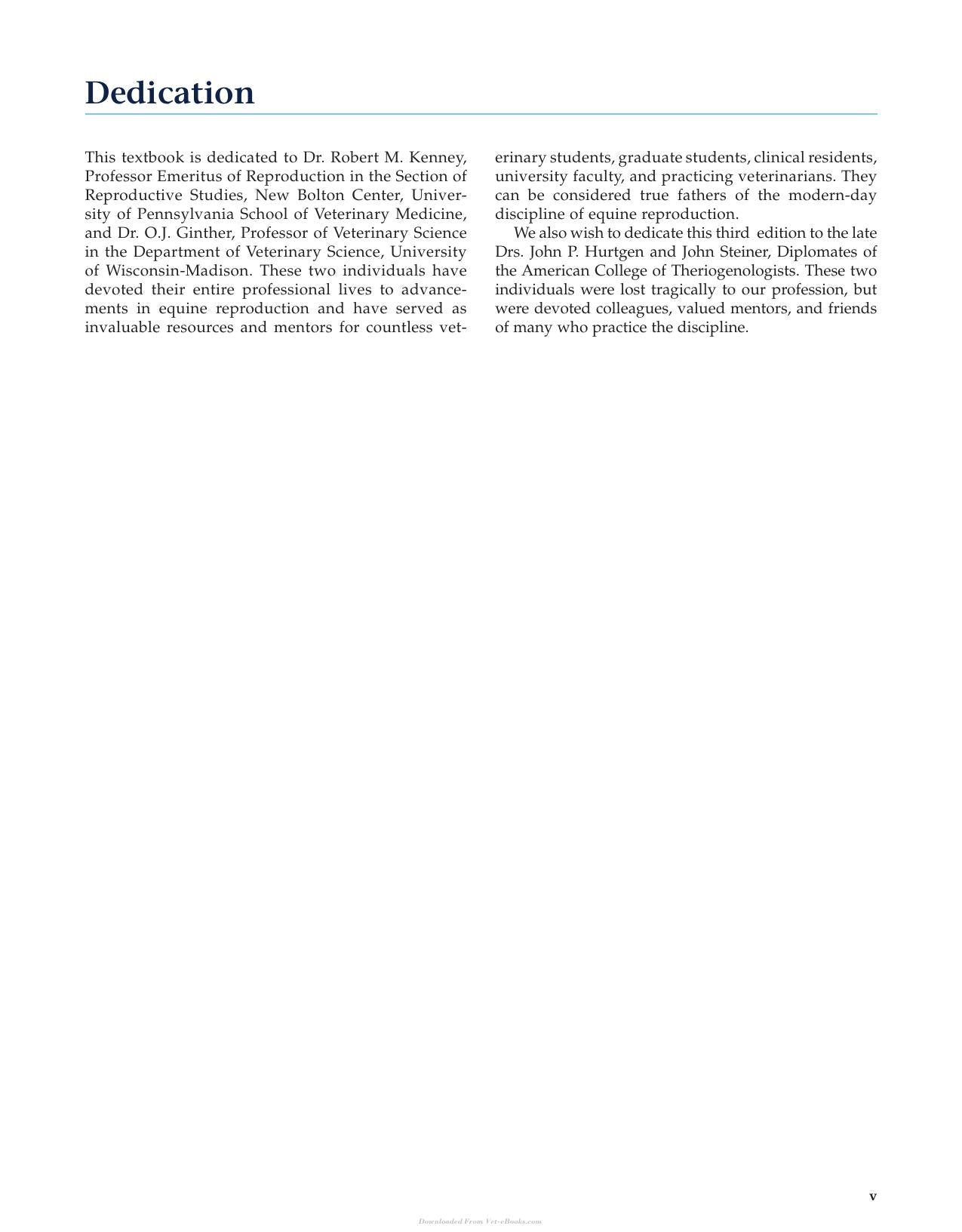 Manual Of Equine Reproduction 3Rd Edition