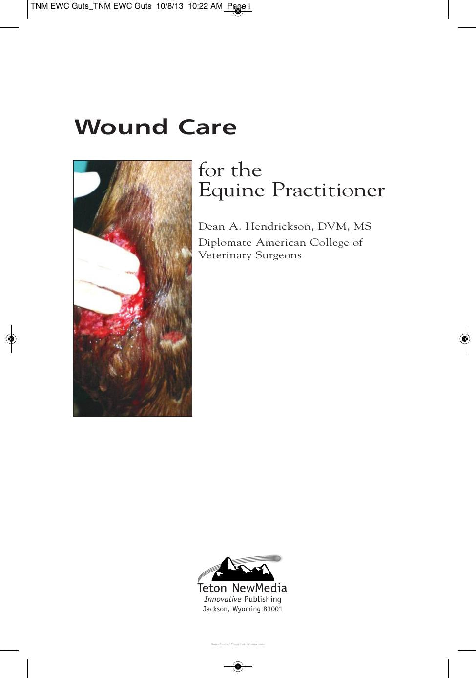 Wound Care Management For The Equine Practitioner