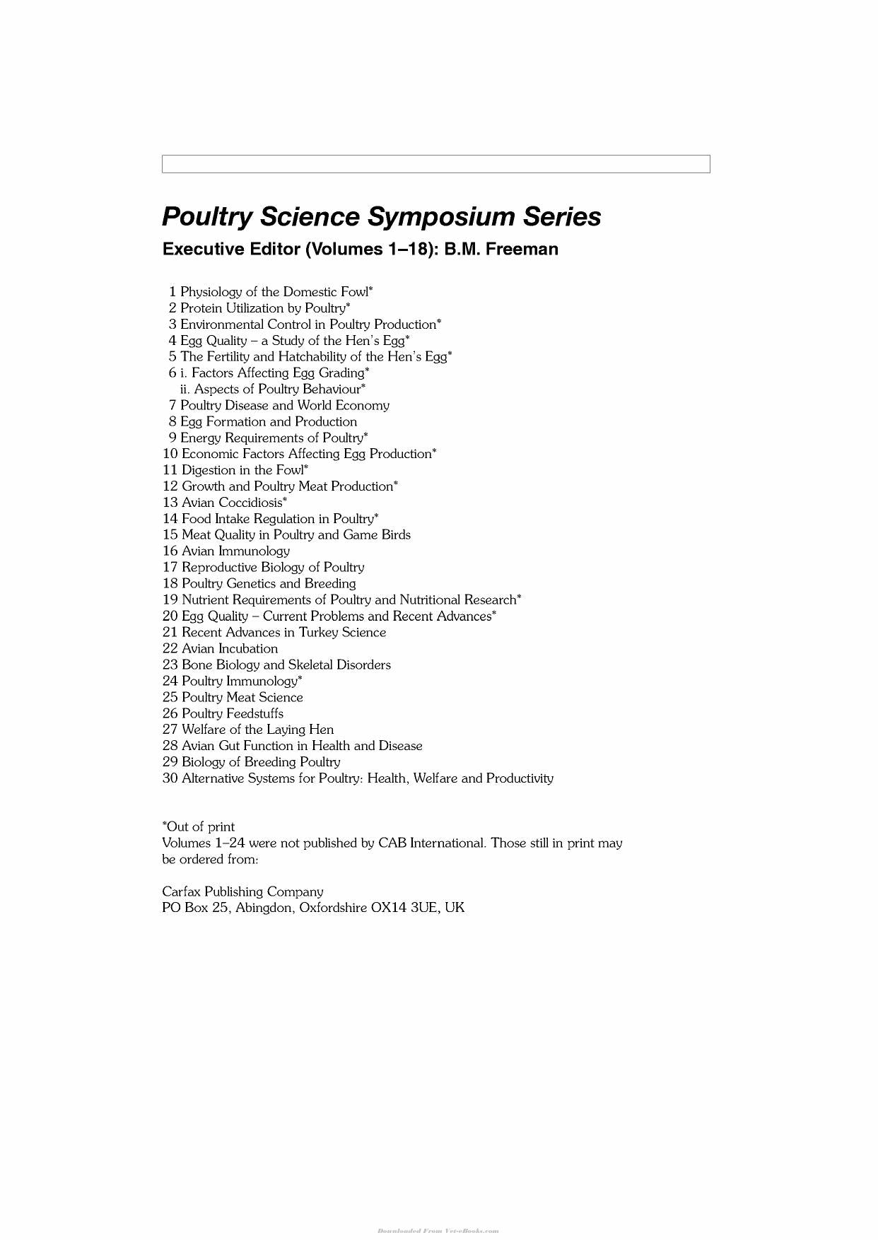 Alternative Systems For Poultry Health Welfare And Productivity