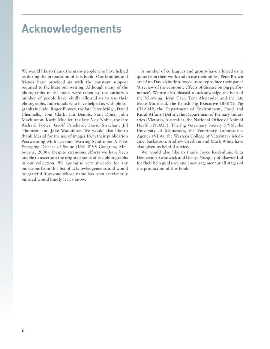 Preview page of Handbook of Pig Medicine