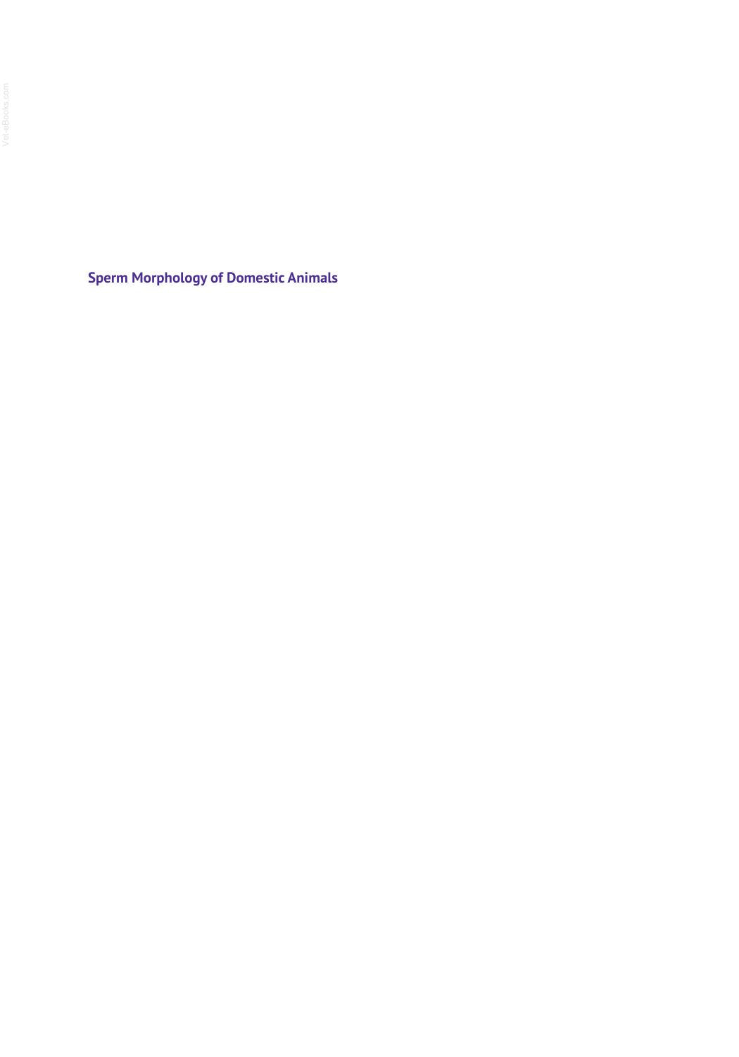 Sperm Morphology Of Domestic Animals