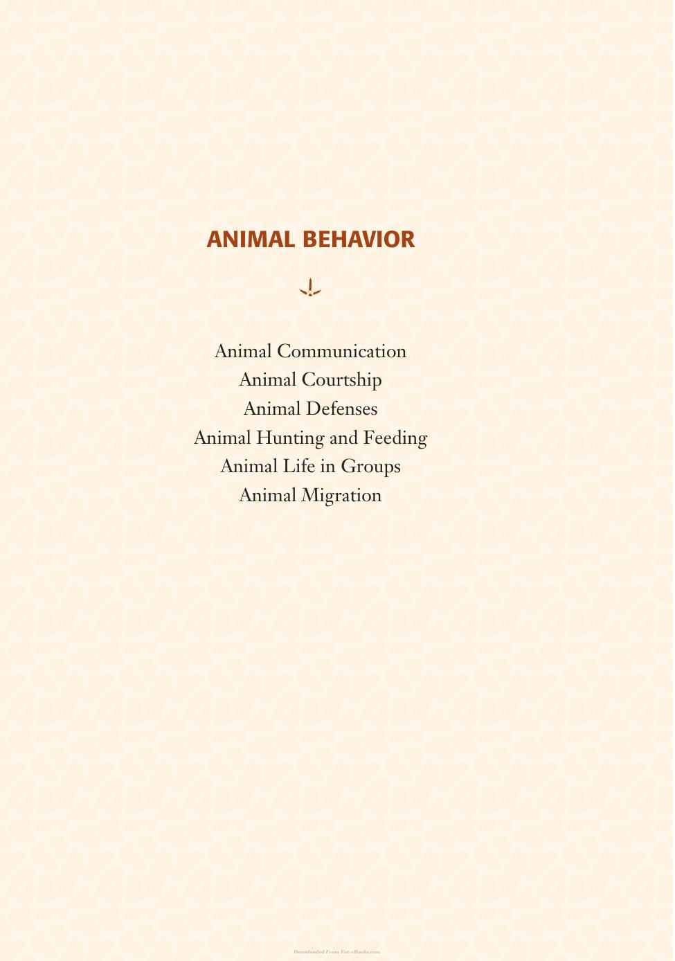 Animal Behavior Animal Communication