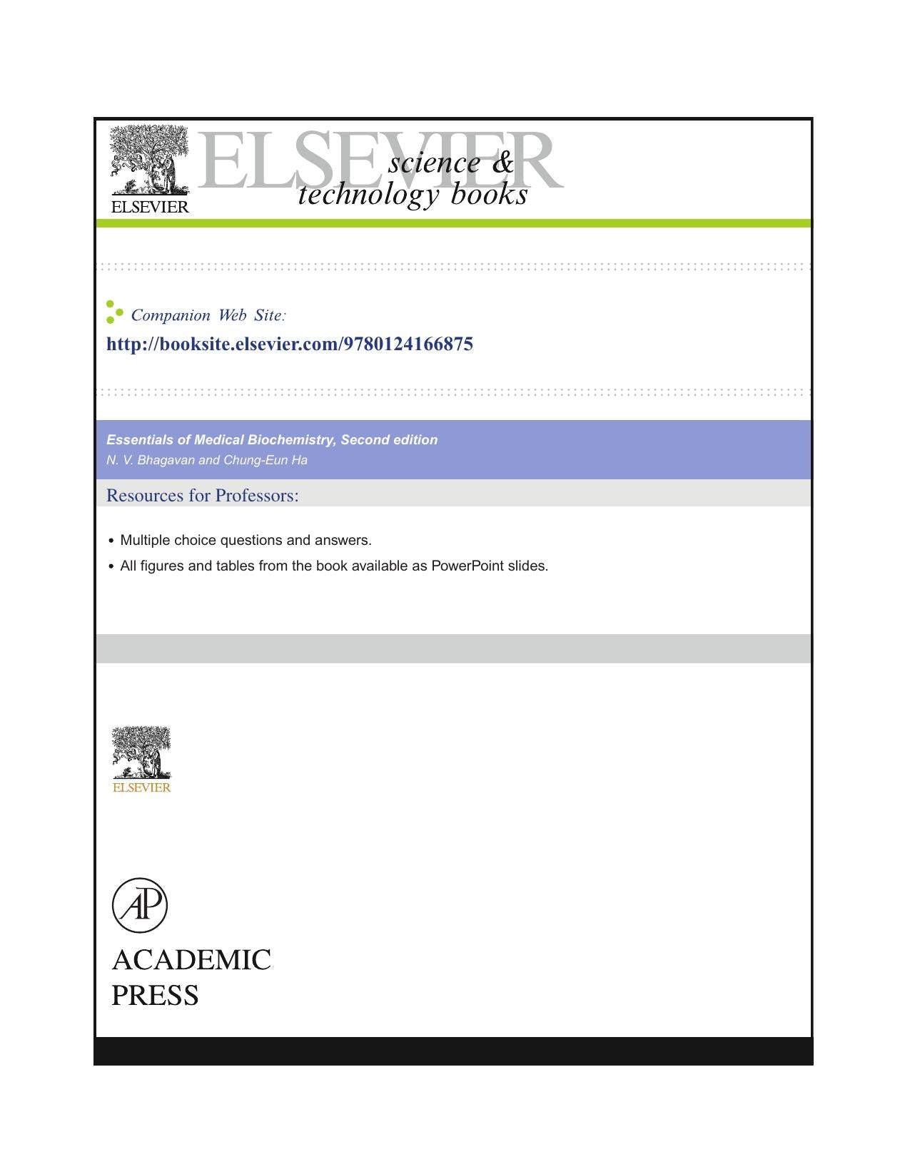 Essentials Of Medical Biochemistry With Clinical Cases 2Nd Edition