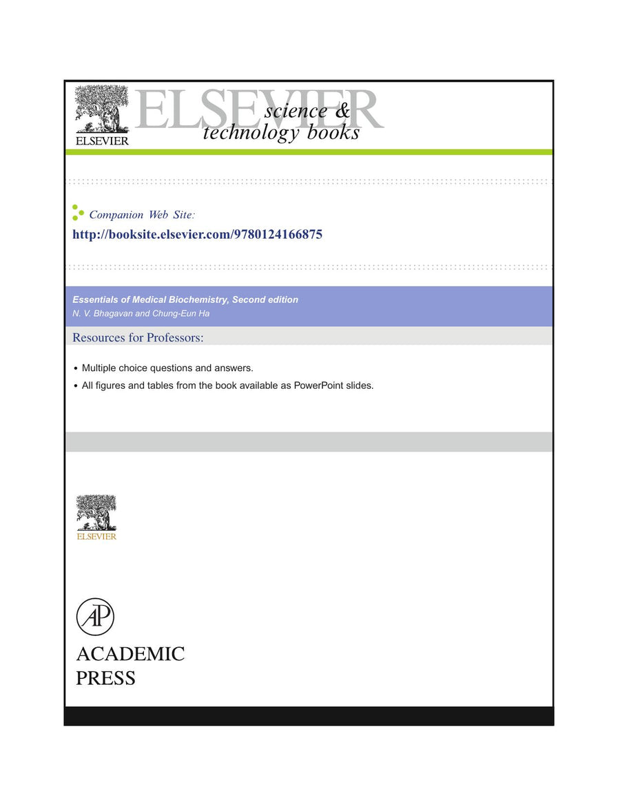 Preview page of Essentials of Medical Biochemistry with Clinical Cases 2nd Edition