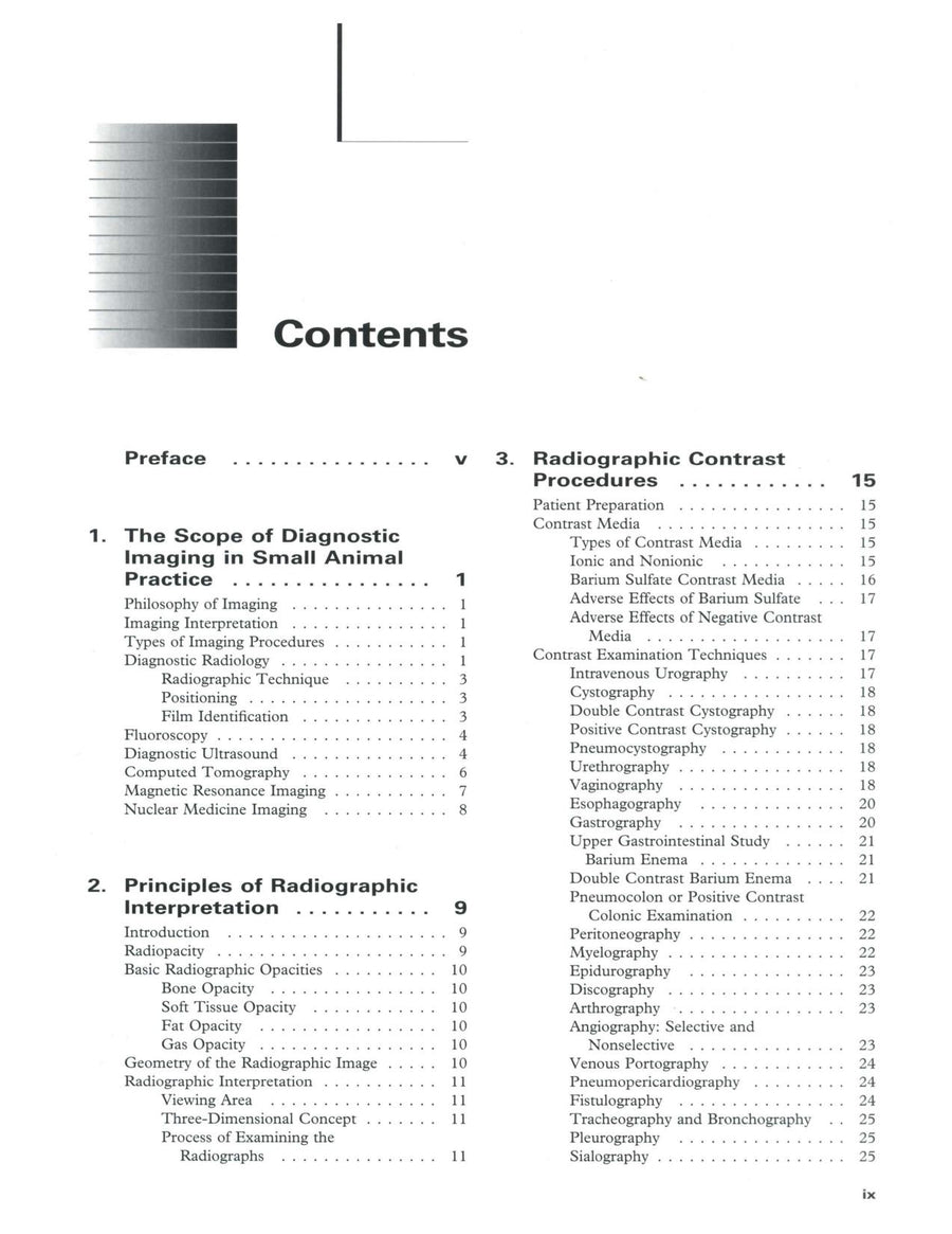 Preview page of Radiographic Interpretation for the Small Animal Clinician 2nd Edition
