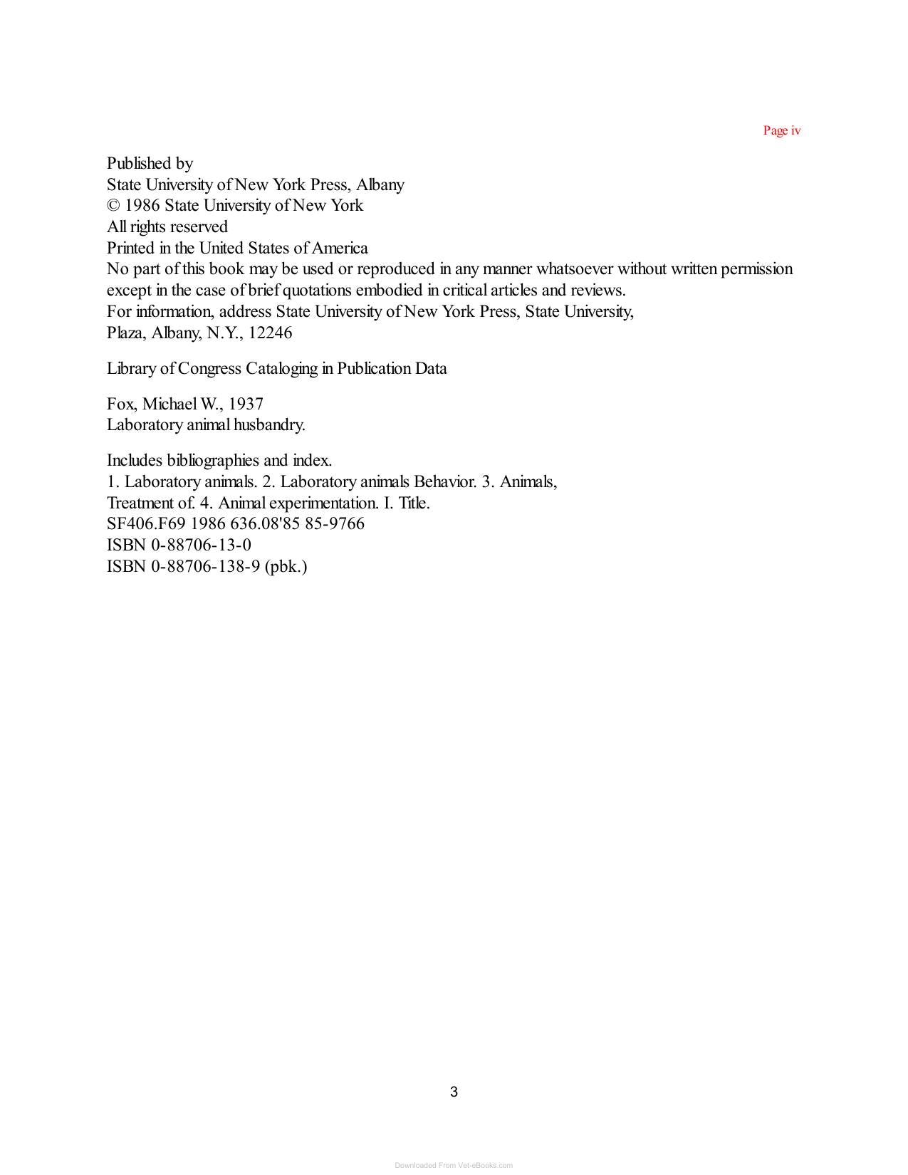 Laboratory Animal Husbandry Ethology Welfare And Experimental Variables