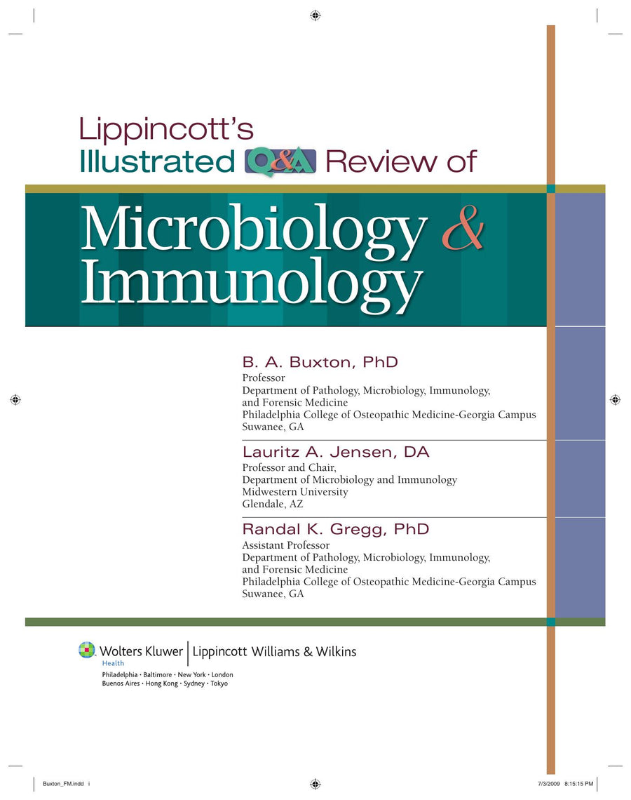 Preview page of Lippincotts Illustrated Qa Review of Microbiology and Immunology