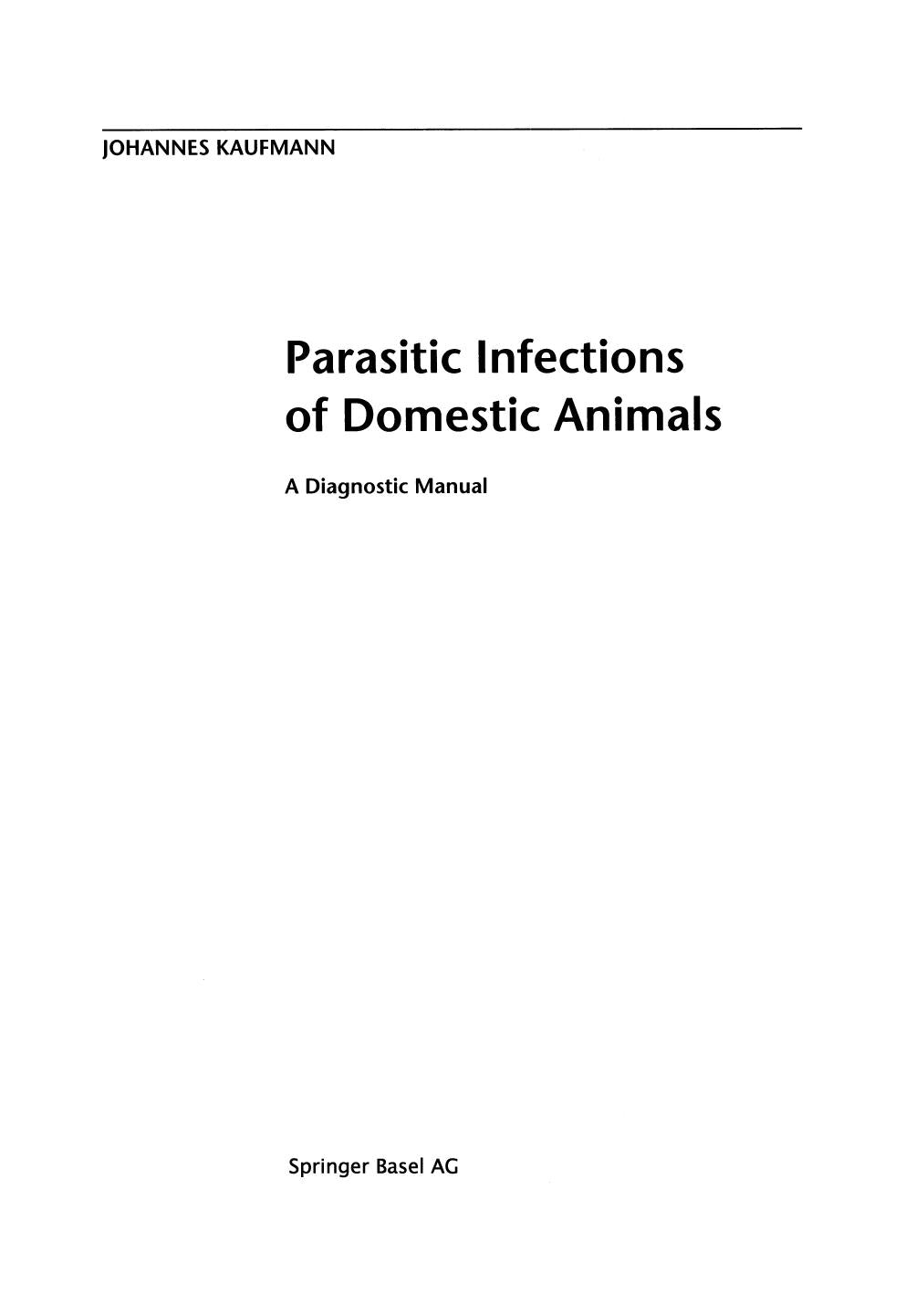 Parasitic Infections Of Domestic Animals A Diagnostic Manual