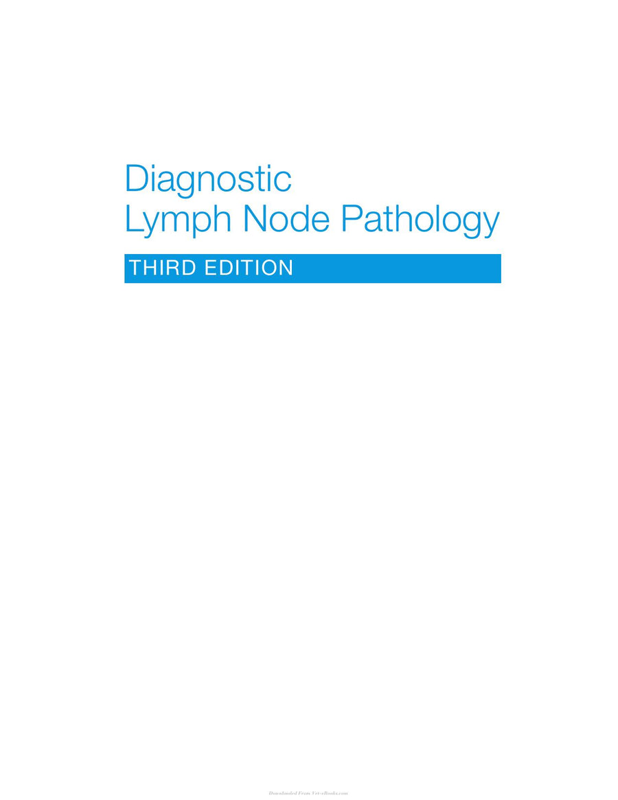 Preview page of Diagnostic Lymph Node Pathology 3rd Edition