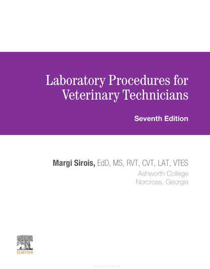 Laboratory Procedures for Veterinary Technicians 7th Edition