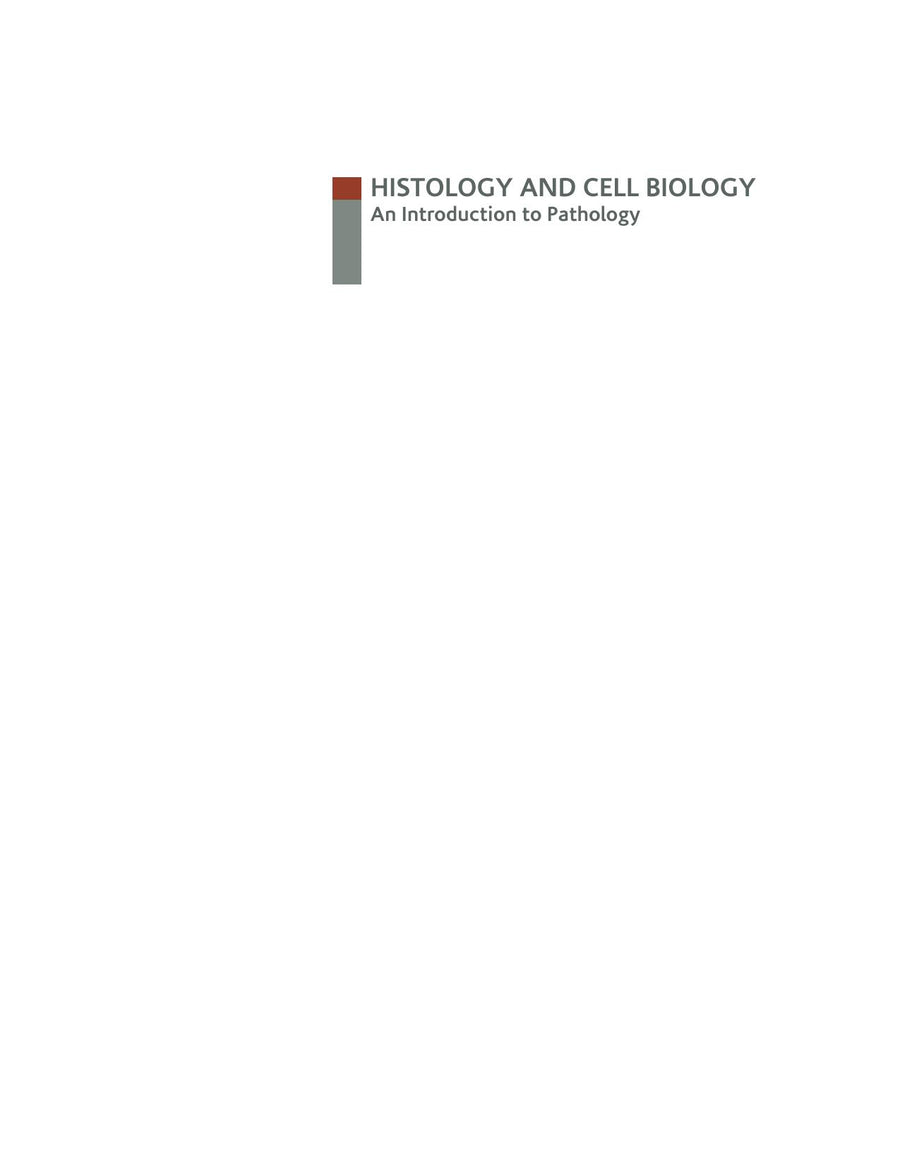 Preview page of Histology and Cell Biology an Introduction to Pathology 5th Edition Pdf
