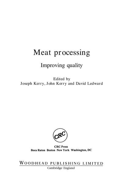 Meat Processing Improving Quality