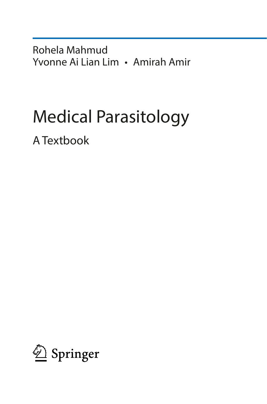 Medical Parasitology A Textbook