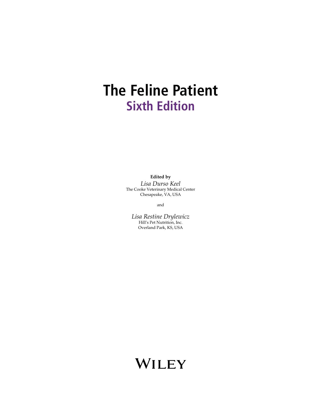 The Feline Patient 6Th Edition