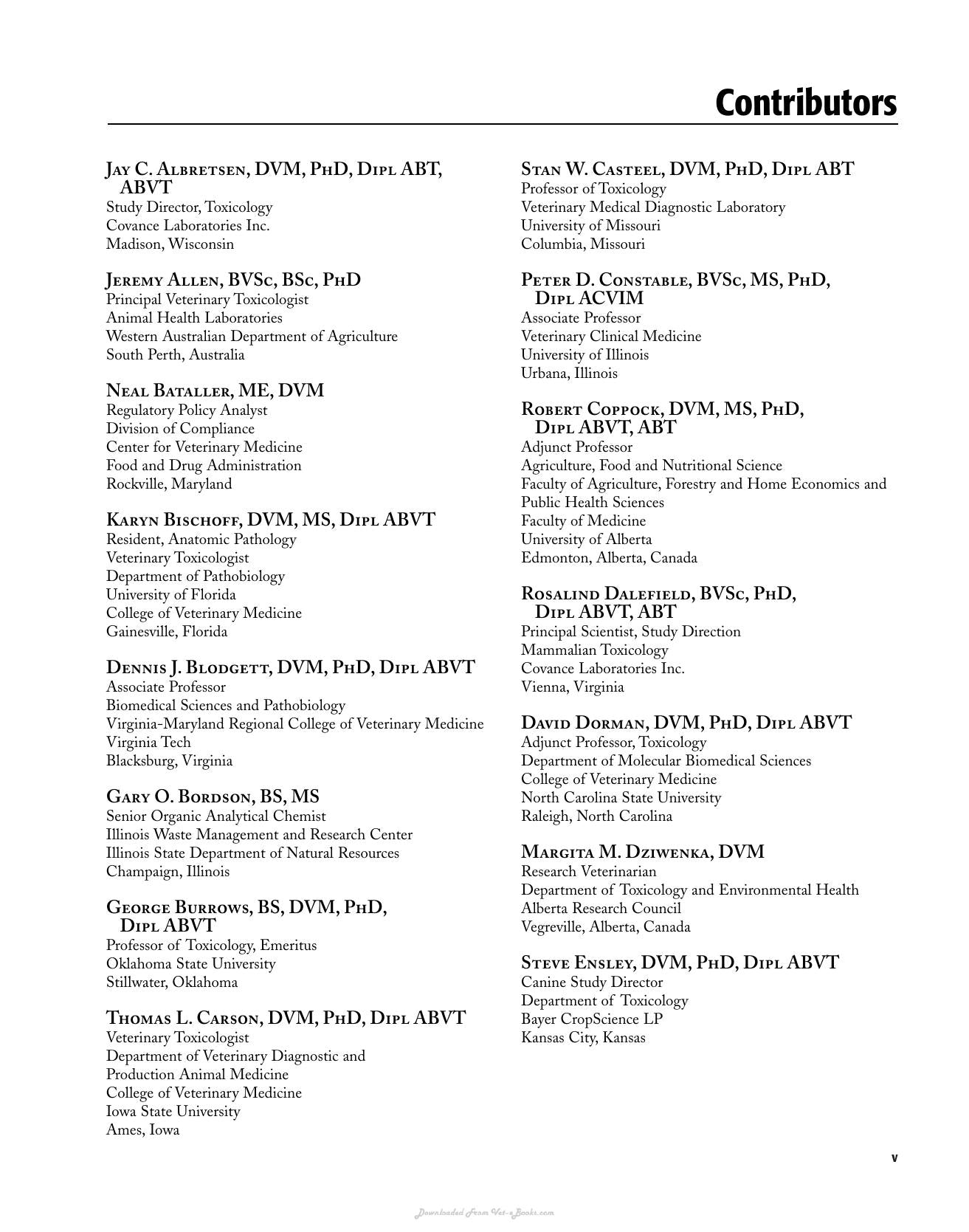 Clinical Veterinary Toxicology