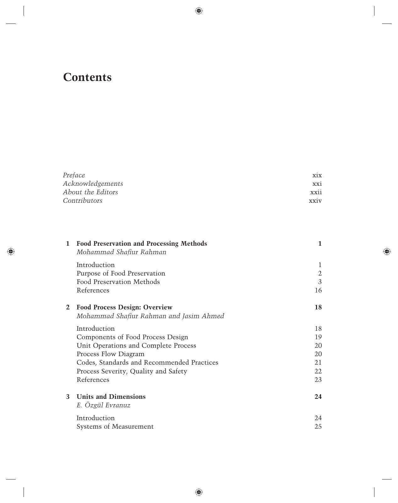 Handbook Of Food Process Design 2 Volume Set
