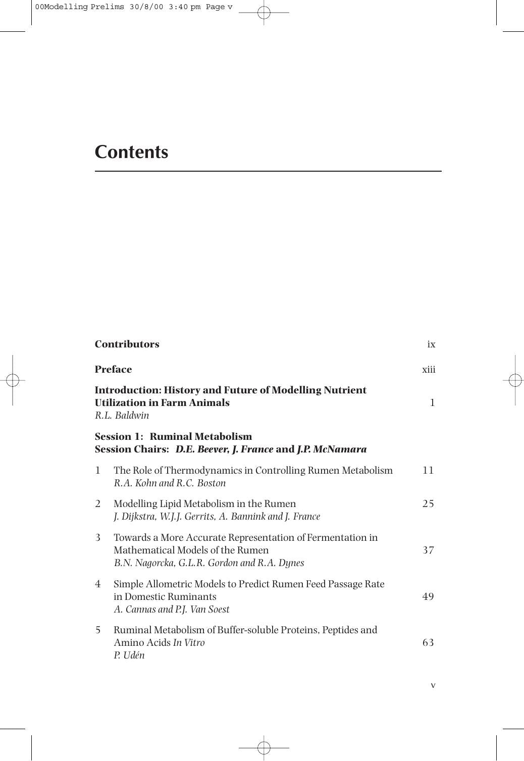 Modelling Nutrient Utilization In Farm Animals