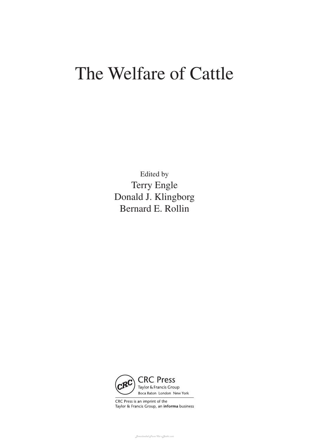 The Welfare Of Cattle