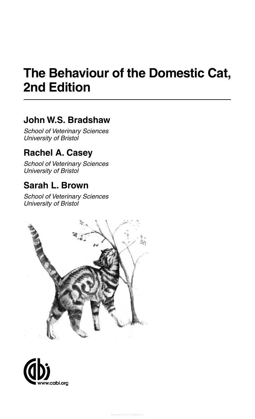 Behaviour Of The Domestic Cat 2Nd Edition