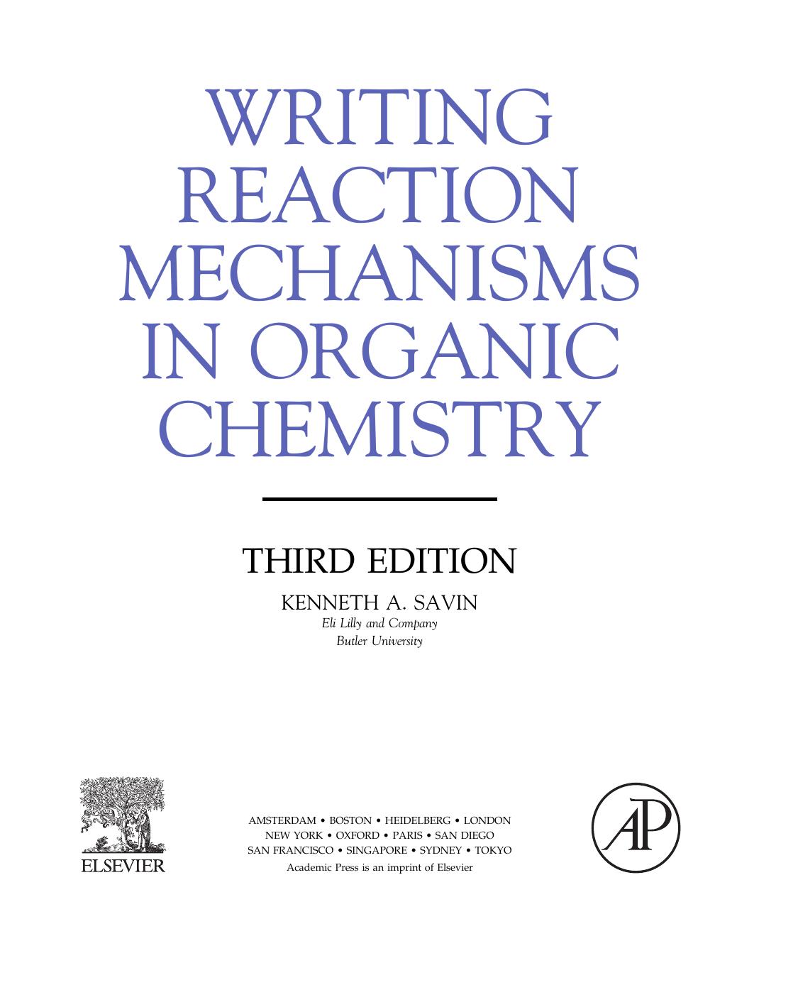 Writing Reaction Mechanisms In Organic Chemistry
