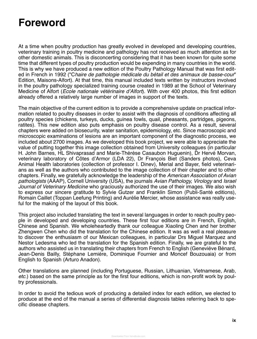Preview page of Manual of Poultry Diseases