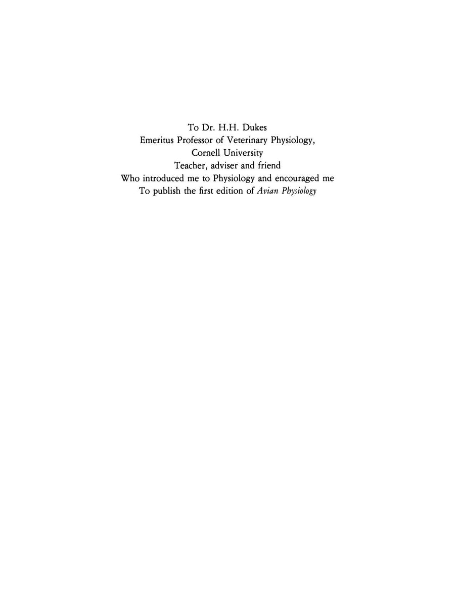 Preview page of Avian Physiology 4th Edition