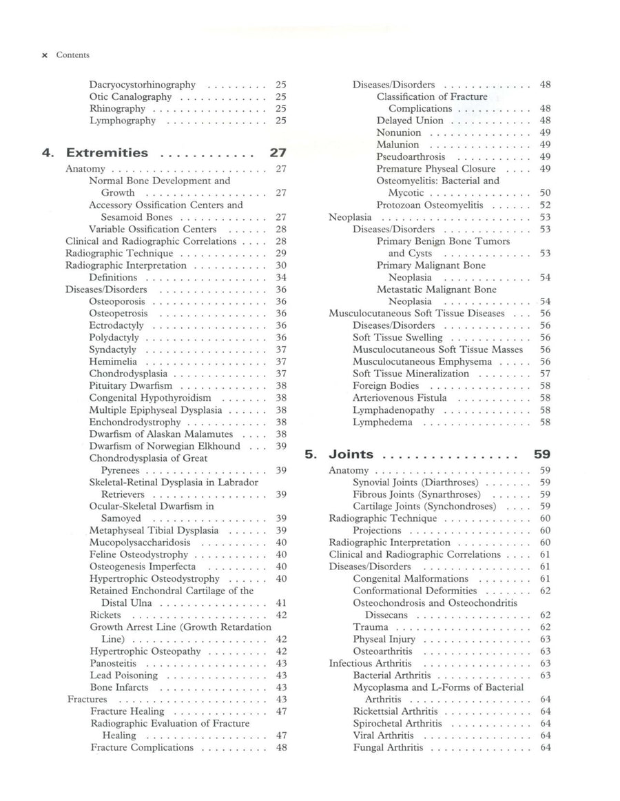 Preview page of Radiographic Interpretation for the Small Animal Clinician 2nd Edition