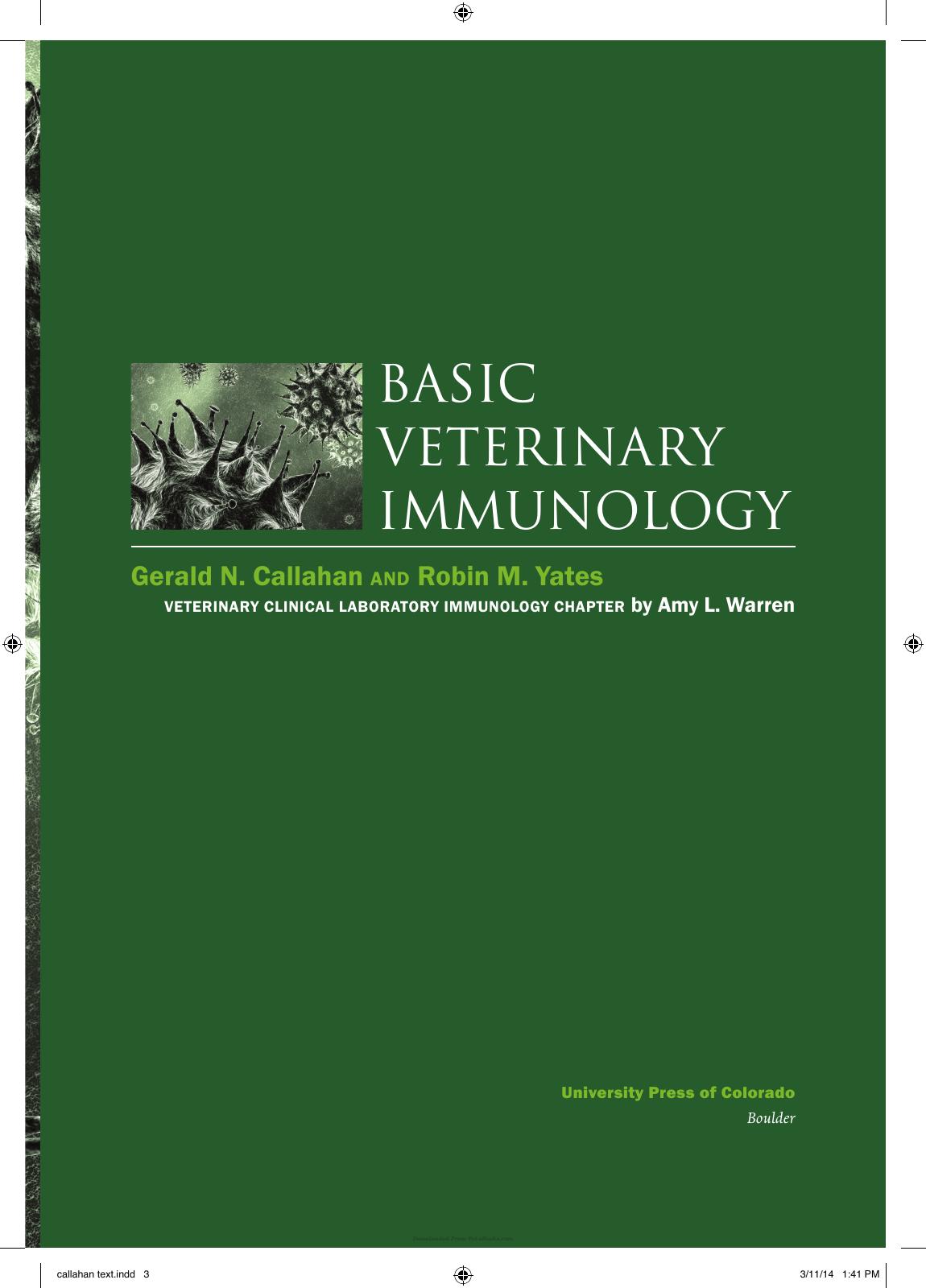 Basic Veterinary Immunology
