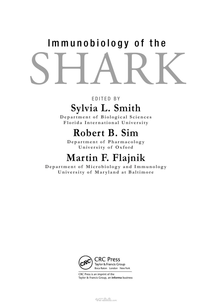 Preview page of Immunobiology of the Shark