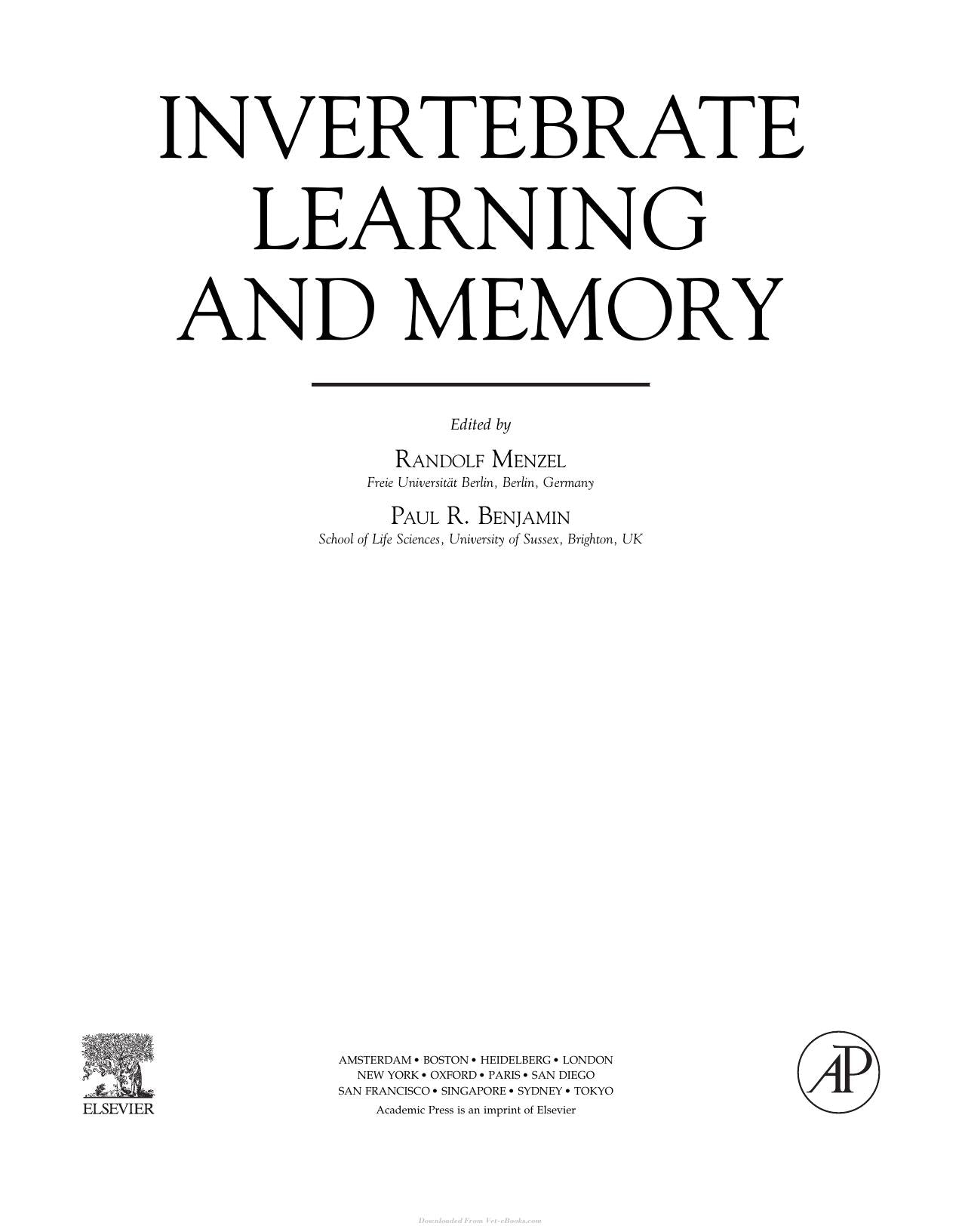 Invertebrate Learning And Memory
