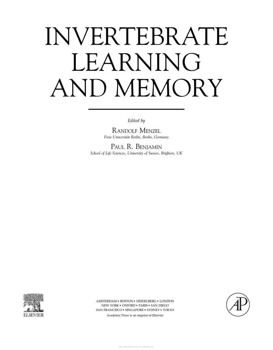 Preview page of Invertebrate Learning and Memory