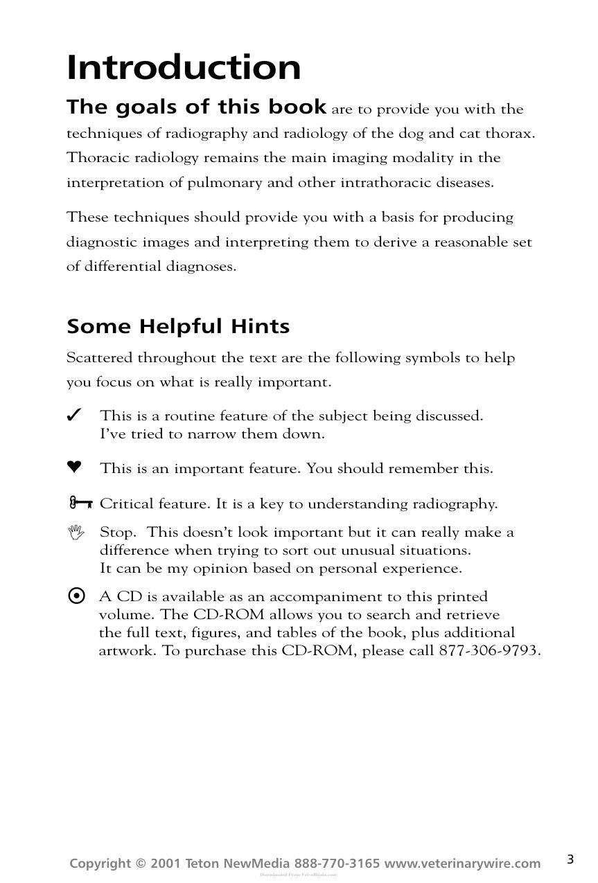 Thoracic Radiology For The Small Animal Practitioner